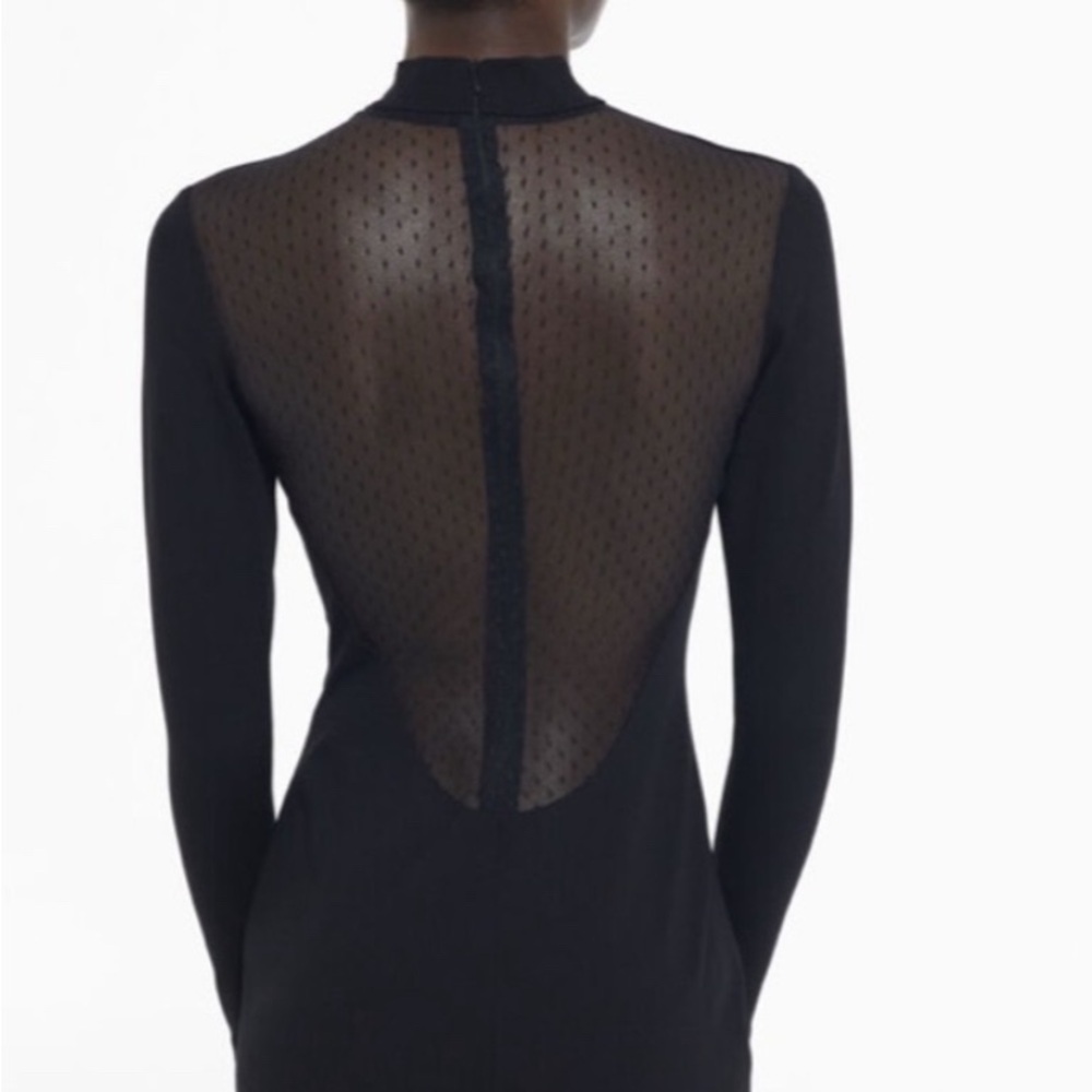The Kooples Black Long Sleeve Bodycon Dress